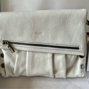 Hammitt Convertible Pleated Leather Crossbody in White- VIP Medium